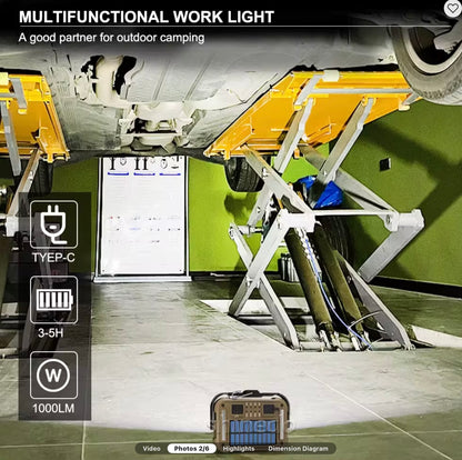 Mini arbeidslampe med Maxi lys!