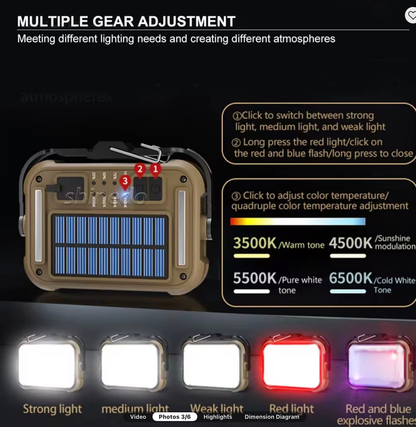 Mini arbeidslampe med Maxi lys!