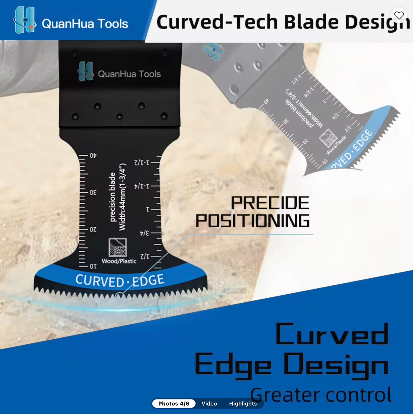 9 stk. Multi-cutter bladers pakke!