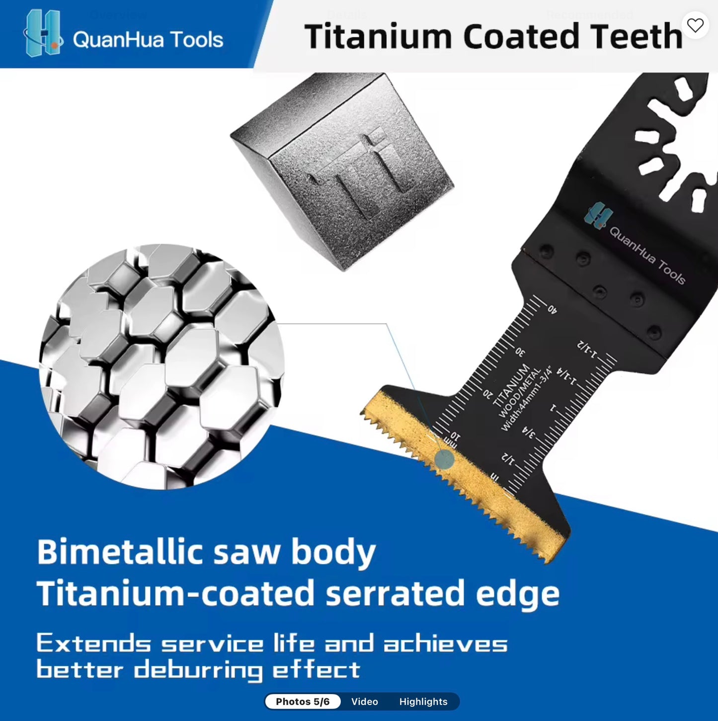 9 stk. Multi-cutter bladers pakke!